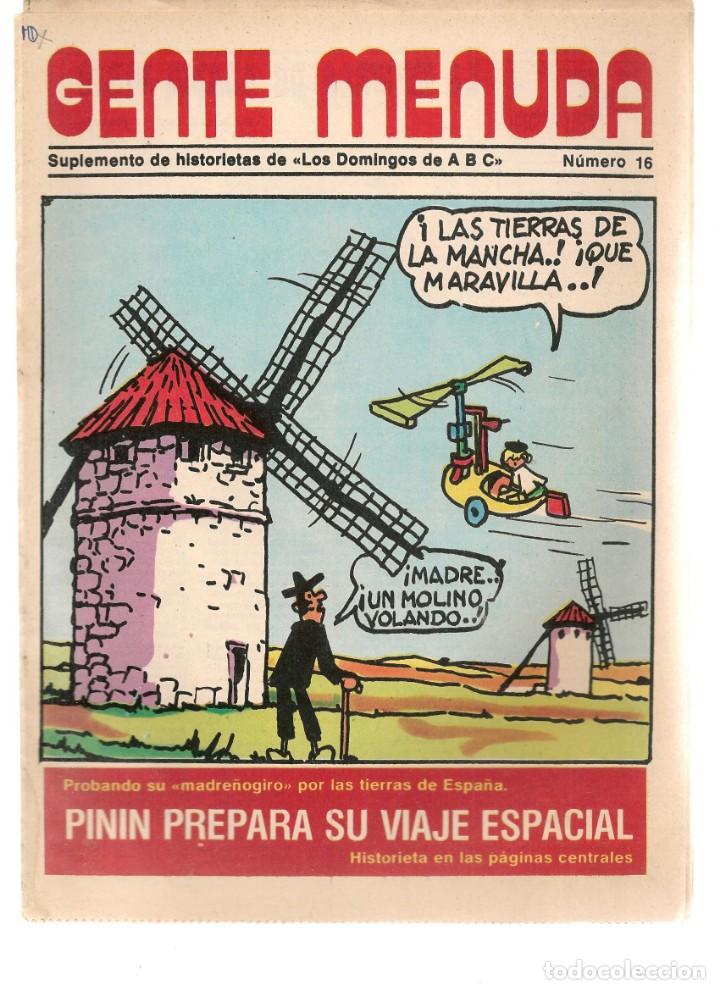 C&oacute;mics: GENTE MENUDA. N&ordm; 16. SUPLEMENTO &uml;LOS DOMINGOS DE A B C &uml;. (ST/C86) - Foto 1