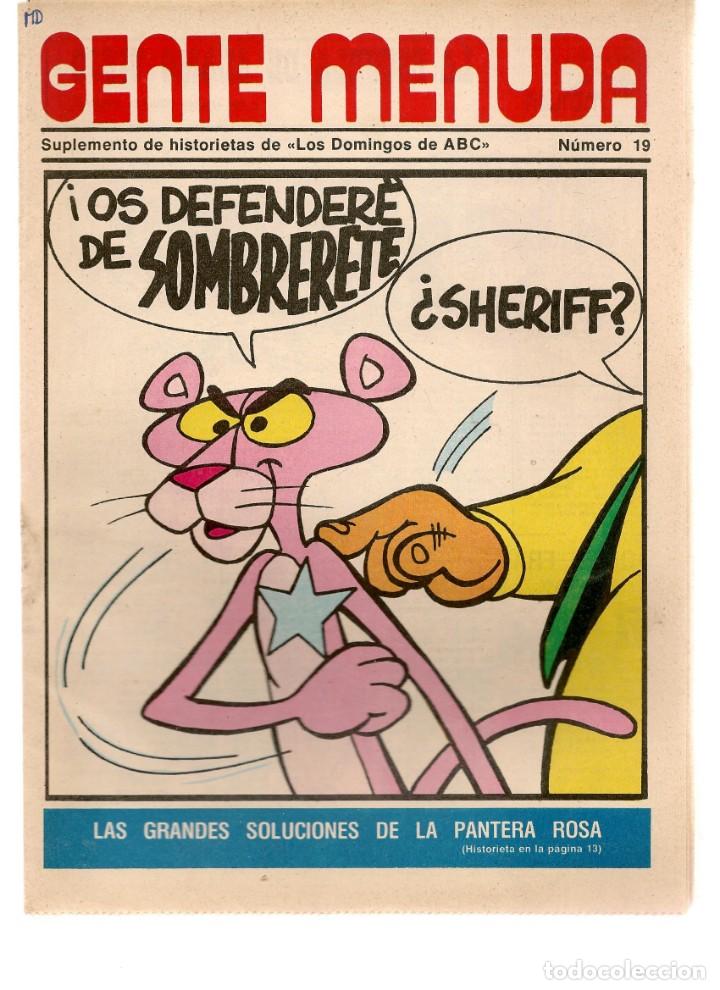 C&oacute;mics: GENTE MENUDA. N&ordm; 19. SUPLEMENTO &uml;LOS DOMINGOS DE A B C &uml;. (ST/C86) - Foto 1