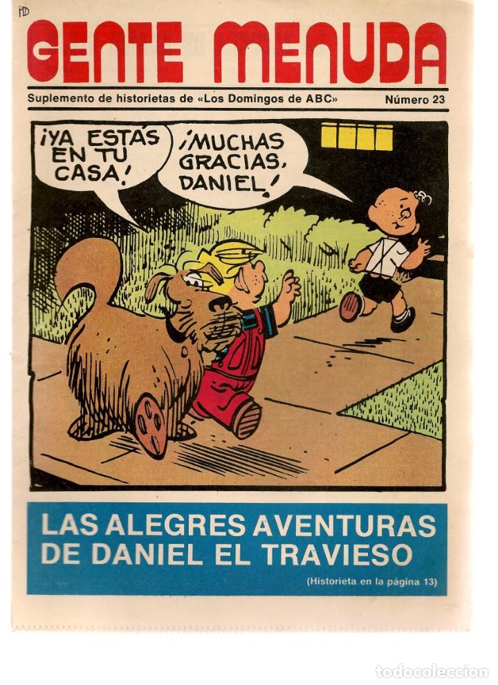 C&oacute;mics: GENTE MENUDA. N&ordm; 23. SUPLEMENTO &uml;LOS DOMINGOS DE A B C &uml;. (ST/C86) - Foto 1