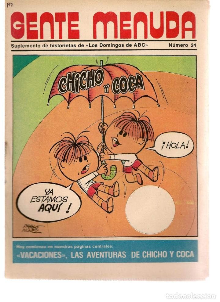 C&oacute;mics: GENTE MENUDA. N&ordm; 24. SUPLEMENTO &uml;LOS DOMINGOS DE A B C &uml;. (ST/C86) - Foto 1