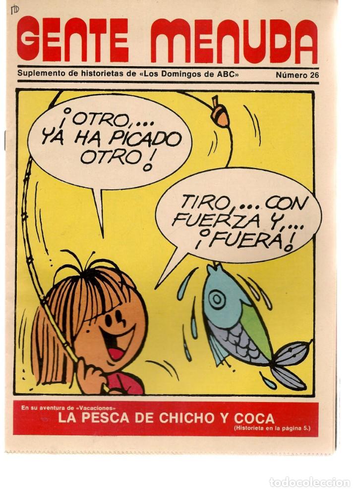 C&oacute;mics: GENTE MENUDA. N&ordm; 26. SUPLEMENTO &uml;LOS DOMINGOS DE A B C &uml;. (ST/C86) - Foto 1