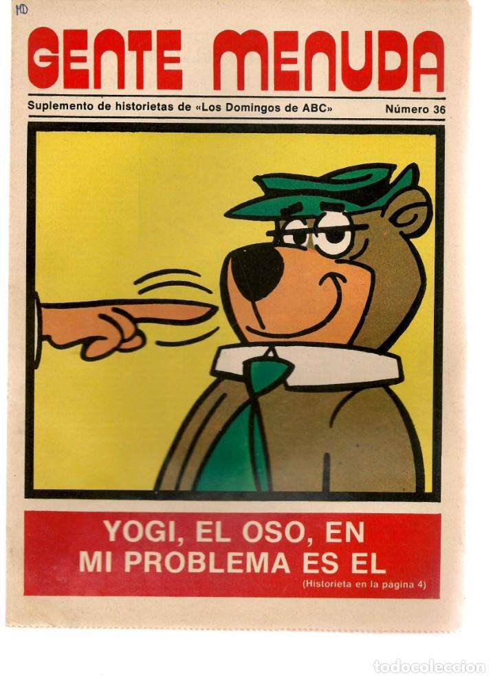 C&oacute;mics: GENTE MENUDA. N&ordm; 36. SUPLEMENTO &uml;LOS DOMINGOS DE A B C &uml;. (ST/C86) - Foto 1