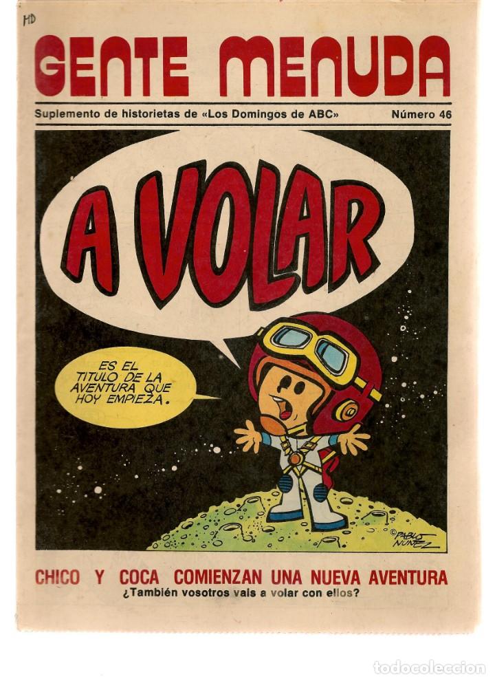 C&oacute;mics: GENTE MENUDA. N&ordm; 46. SUPLEMENTO &uml;LOS DOMINGOS DE A B C &uml;. (ST/C86) - Foto 1