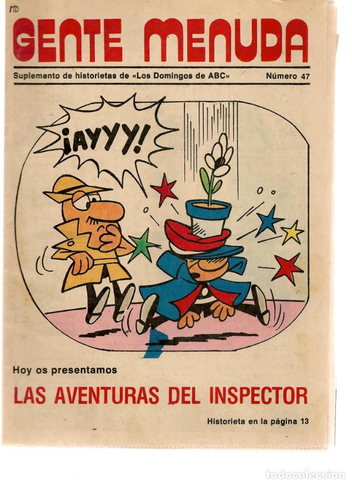 C&oacute;mics: GENTE MENUDA. N&ordm; 47. SUPLEMENTO &uml;LOS DOMINGOS DE A B C &uml;. (ST/C86) - Foto 1