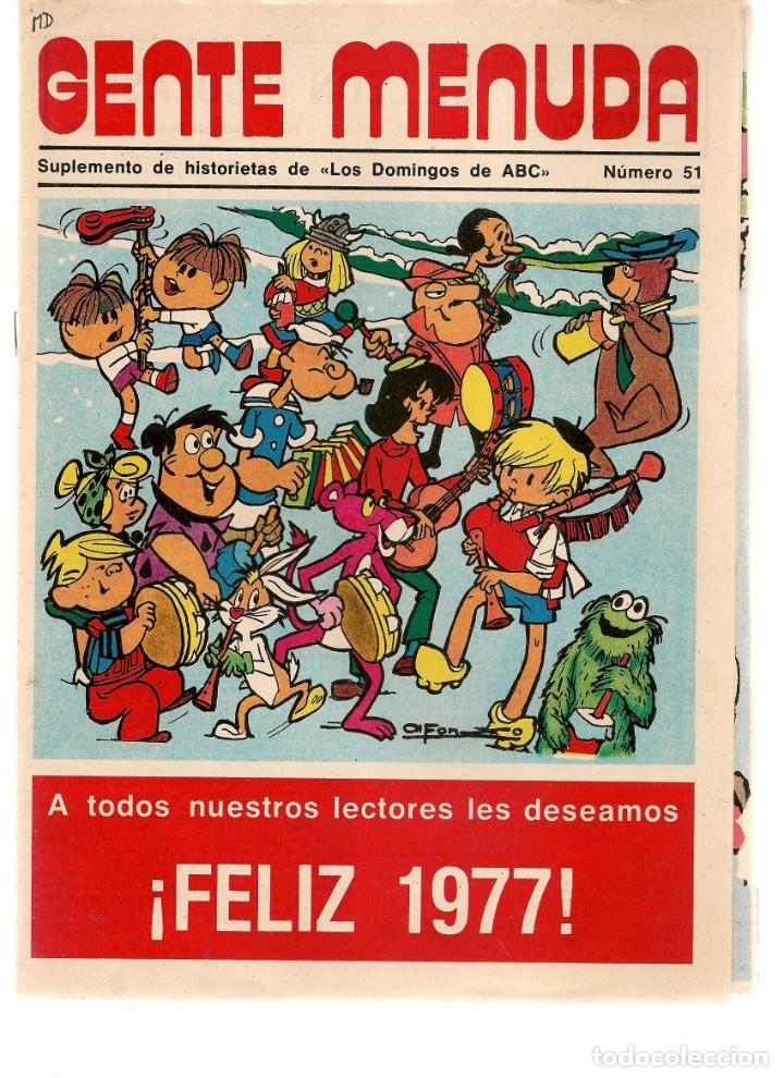C&oacute;mics: GENTE MENUDA. N&ordm; 51. SUPLEMENTO &uml;LOS DOMINGOS DE A B C &uml;. (ST/C86) - Foto 1