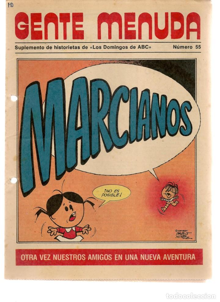 C&oacute;mics: GENTE MENUDA. N&ordm; 55. SUPLEMENTO &uml;LOS DOMINGOS DE A B C &uml;. (ST/C86) - Foto 1