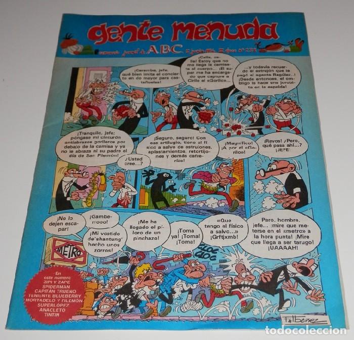 C&oacute;mics: GENTE MENUDA N&ordm; 238 - SUPLEMENTO DE ABC - Foto 1