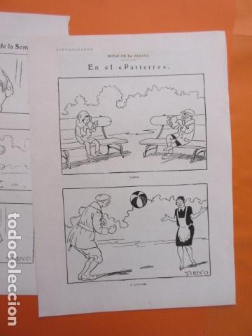 C&oacute;mics: A&Ntilde;O 1929 - 3 HOJAS SUELTAS SILENO VI&Ntilde;ETAS COMIC - Foto 4