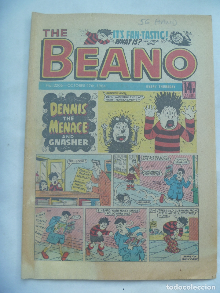 C&oacute;mics: THE BEANO , OCTUBRE 1984 . EDICION ORIGINAL EN INGLES - Foto 1