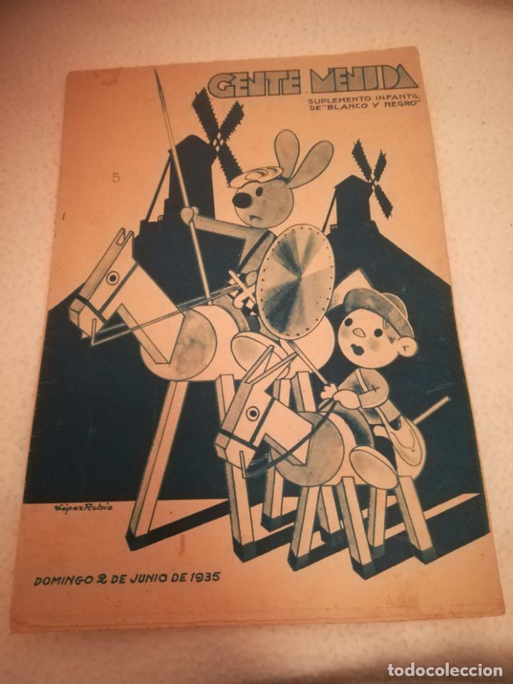 C&oacute;mics: GENTE MENUDA. SUPLEMENTO INFANTIL DE BLANCO Y NEGRO. 2 JUNIO 1935 - Foto 1