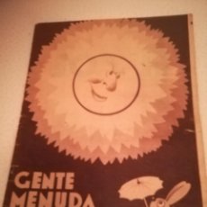 Cómics: GENTE MENUDA. SUPLEMENTO INFANTIL DE BLANCO Y NEGRO. 7 AGOSTO 1932. Lote 184391366