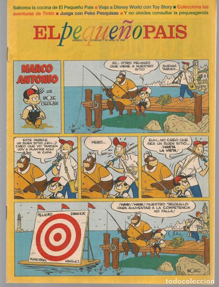 Comics: PEQUE&Ntilde;O PAIS. N&ordm; 749. MARCO ANTONIO. 7 ABRIL 1996. (ST/B8.2)