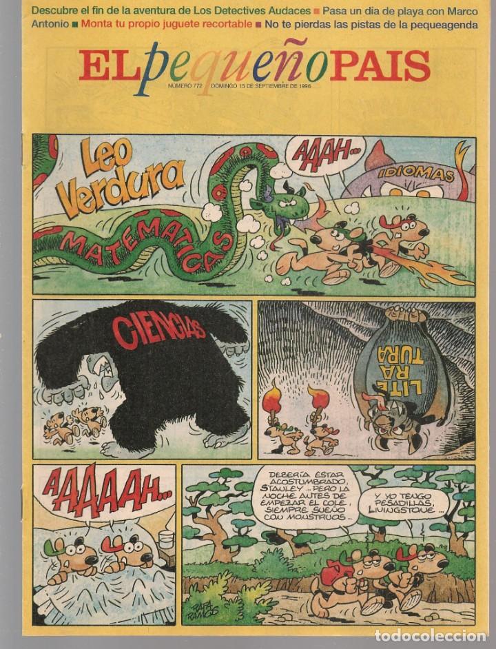 Comics: PEQUE&Ntilde;O PAIS. N&ordm; 772. LEO VERDURA. 15 SEPTIEMBRE 1996. (ST/B8.2)