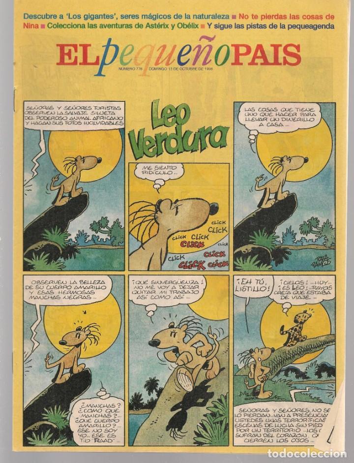 Comics: PEQUE&Ntilde;O PAIS. N&ordm; 776. LEO VERDURA. 13 OCTUBRE 1996. (ST/B8.2)