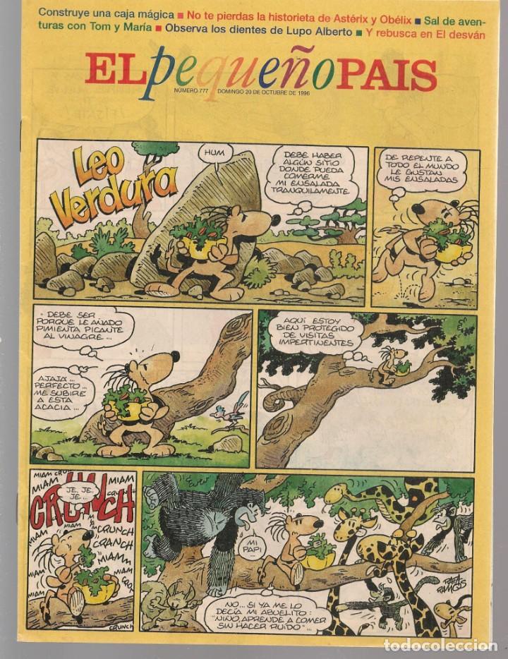Comics: PEQUE&Ntilde;O PAIS. N&ordm; 777. LEO VERDURA. 20 OCTUBRE 1996. (ST/B8.2)