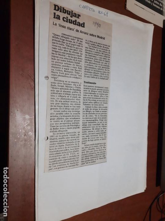 Comics : JORGE ARRANZ. 13 HOJAS CON RECORTES DE DIFERENTES ILUSTRACIONES Y CHISTES DEL AUTOR. DIFICIL