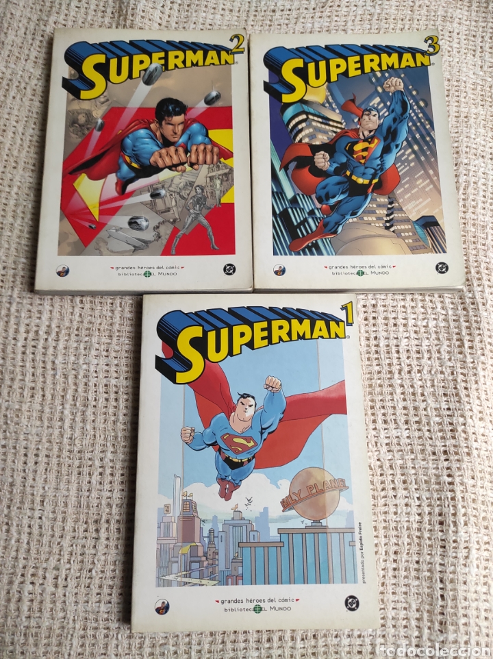 C&oacute;mics: SUPERMAN , BIBLIOTECA EL MUNDO , SERIE COMPLETA EN 3 EJEMPLARES - Foto 1