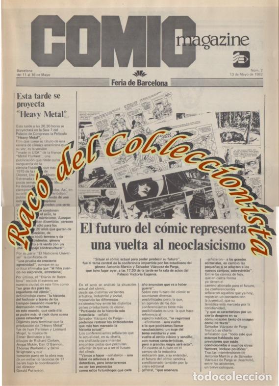 C&oacute;mics: COMIC MAGAZINE 1 Y 2 , 2&ordm; SALO DEL COMIC DE BARCELONA , 1982 - Foto 2