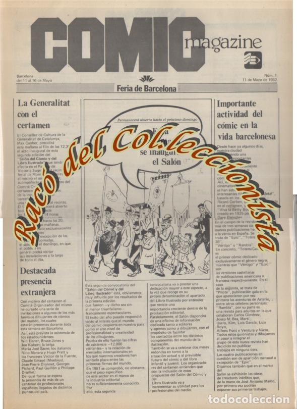 C&oacute;mics: COMIC MAGAZINE 1 Y 2 , 2&ordm; SALO DEL COMIC DE BARCELONA , 1982 - Foto 1