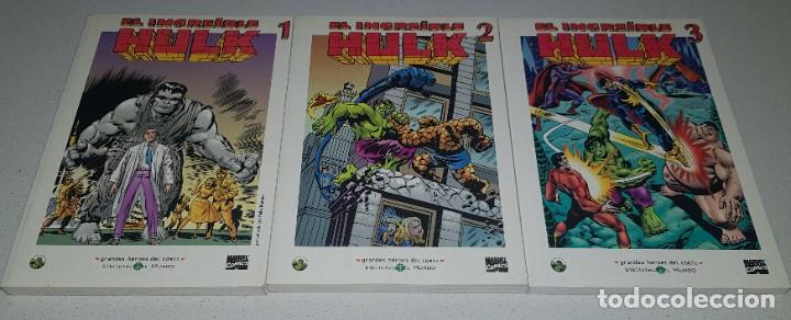 C&oacute;mics: EL INCREIBLE HULK Biblioteca El Mundo (3 tomos) 2003 - Foto 1