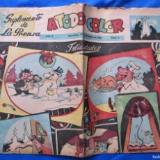 Cómics: A TODO COLOR. TABLOIDE SUPLEMENTO DE LA PRENSA. AÑO I. NÚM. 6. BARCELONA, 24 DE DICIEMBRE DE 1952.