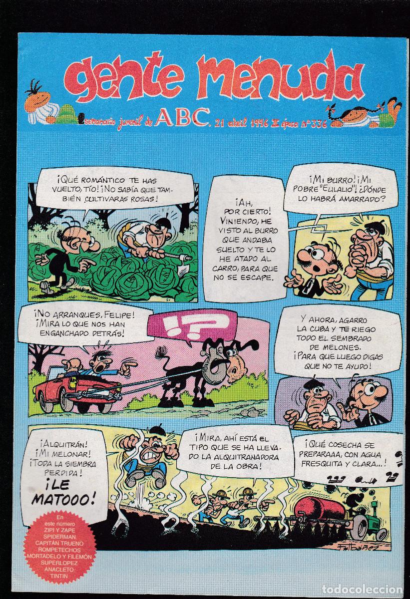 C&oacute;mics: GENTE MENUDA - N&ordm; 336 - Semanario Juvenil de ABC - 1996 - Foto 1