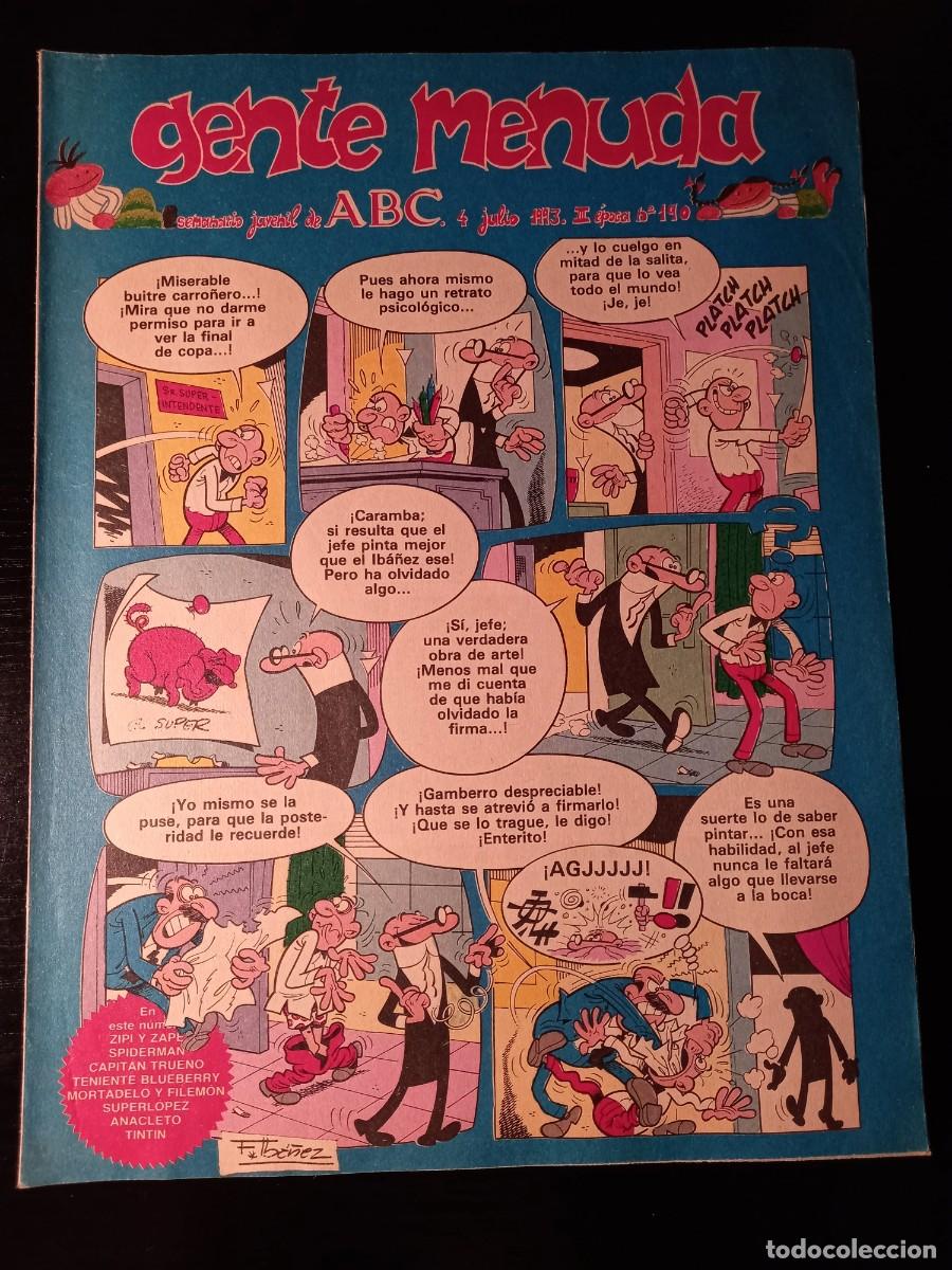 C&oacute;mics: Gente Menuda n&ordm; 190 (Semanario Juvenil de ABC) - Foto 1