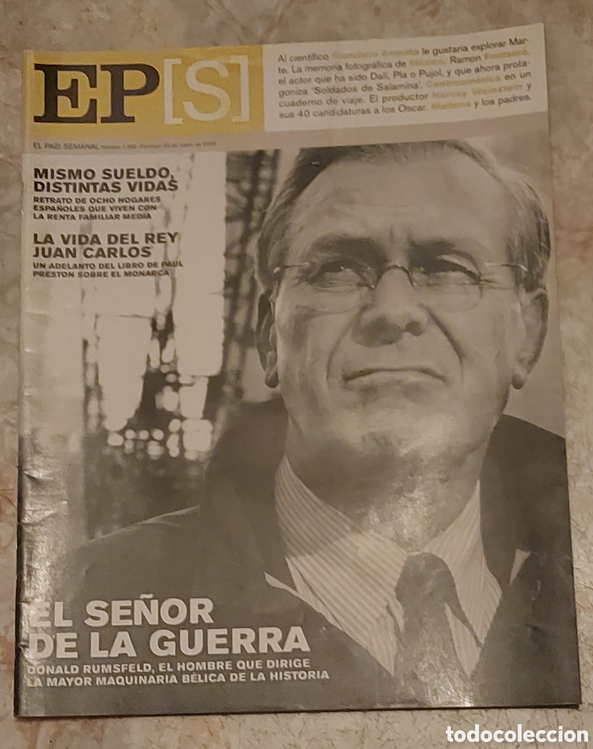 Comics: EP[S] El Pa&iacute;s Semanal. Donald Rumsfeld. N&uacute;mero 1382. 23 de Marzo del 2003