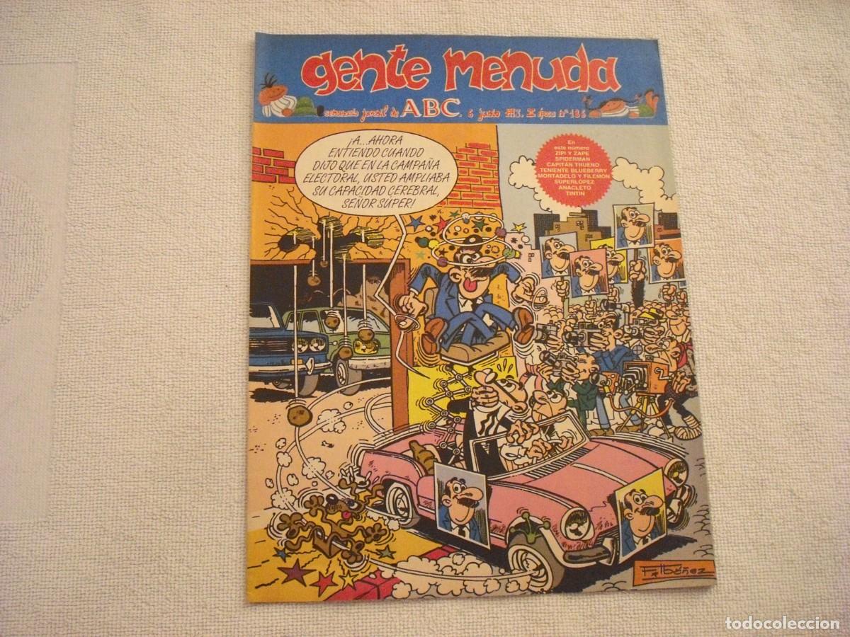 C&oacute;mics: GENTE MENUDA N. 186 , SUPLEMENTO DEL PERIODICO ABC - Foto 1