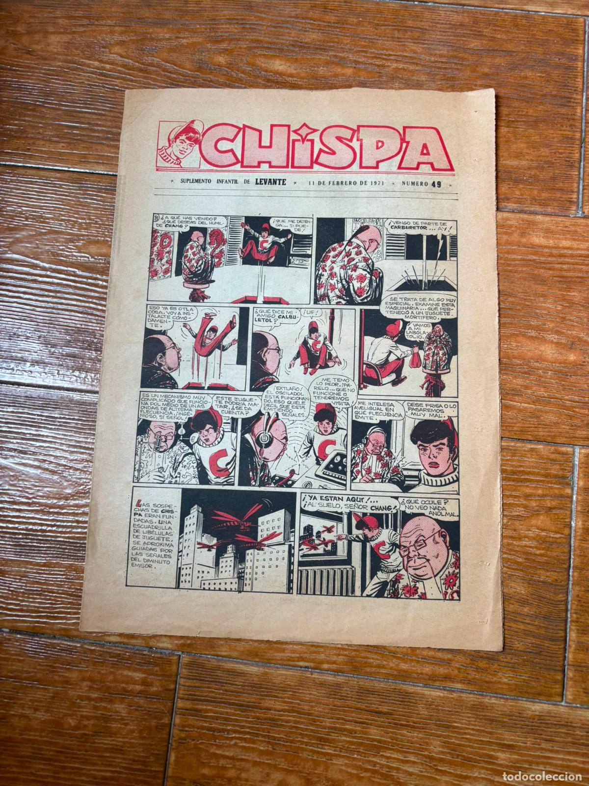 C&oacute;mics: CHISPA N&ordm; 49 SUPLEMENTO INFANTIL DEL LEVANTE 1971 - Foto 1