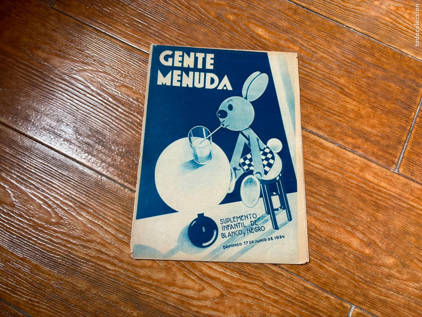 C&oacute;mics: SUPLEMENTO INFANTIL GENTE MENUDA BLANCO Y NEGRO 17 JUNIO 1934 - Foto 1
