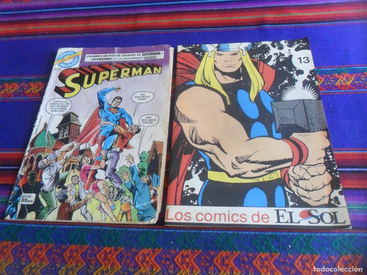 C&oacute;mics: LOS COMICS DE EL SOL N&ordm; 13 THOR. 1994. REGALO SUPERMAN N&ordm; 22 COMICS BRUGUERA.