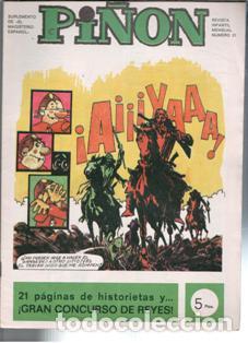 C&oacute;mics: Pi&ntilde;&oacute;n. Revista Juvenil. N&uacute;mero 21. Diciembre 1970.