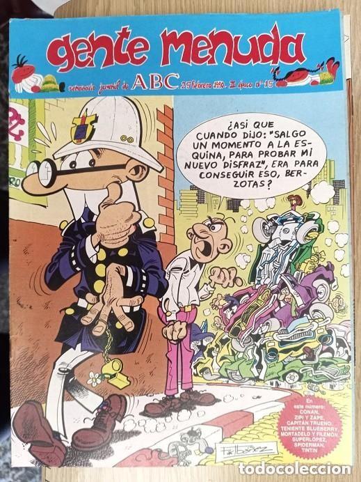C&oacute;mics: GENTE MENUDA SEMANARIO JUVENIL ABC 25 FEBRERO 1990 N 15