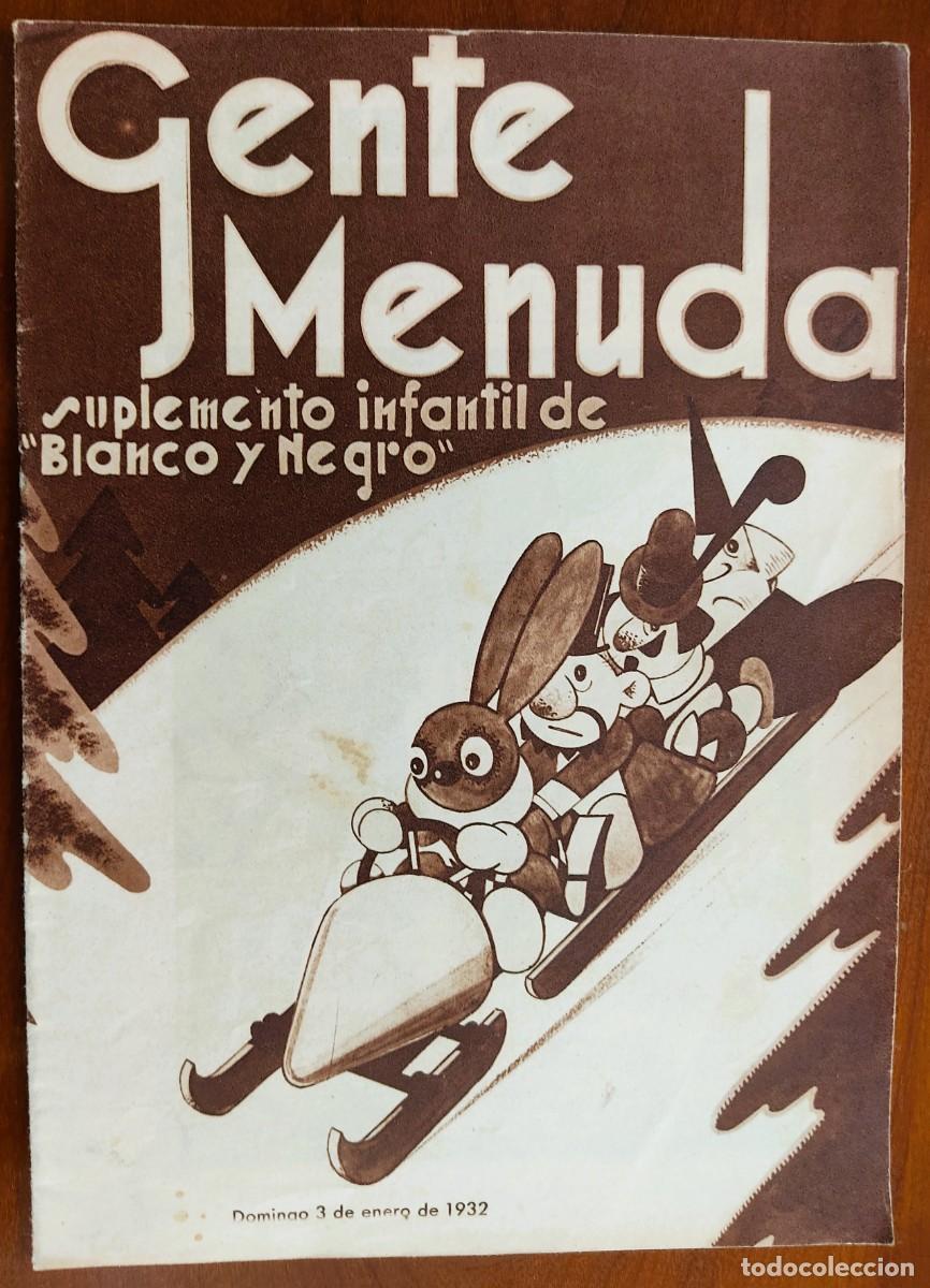 C&oacute;mics: SUPLEMENTO GENTE MENUDA 3 ENERO 1932 - CUENTO LA FAMILIA FIDEO...POR MAGDA DONATO
