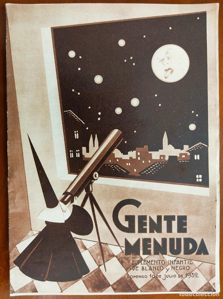 Comics: SUPLEMENTO GENTE MENUDA 10 JULIO 1932 JUEGO MESA RAID A&Eacute;REO, CUENTO LA FLOR DEL DESEO AURELIA RAMOS