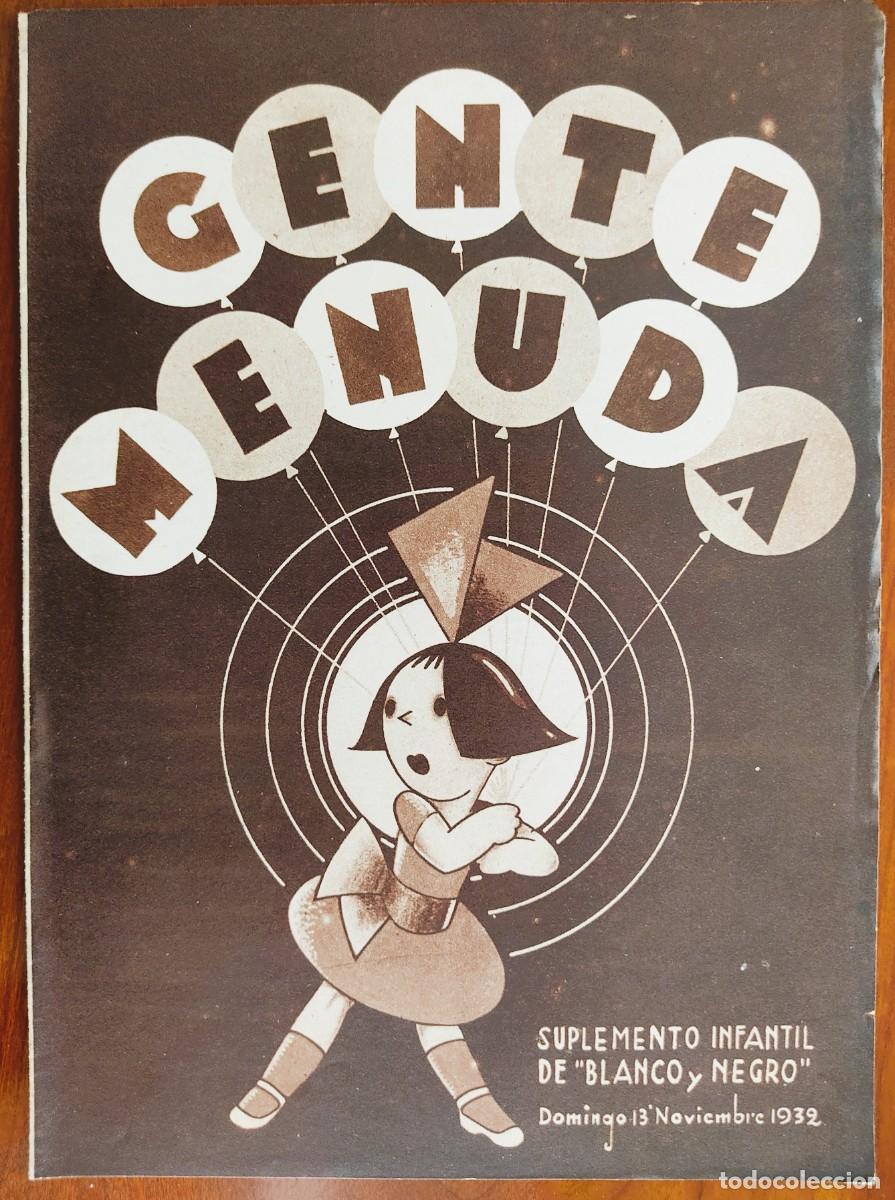 C&oacute;mics: SUPLEMENTO GENTE MENUDA 13 NOVIEMBRE 1932 - JUEGO RECORTABLE EL OSO Y LA FOCA
