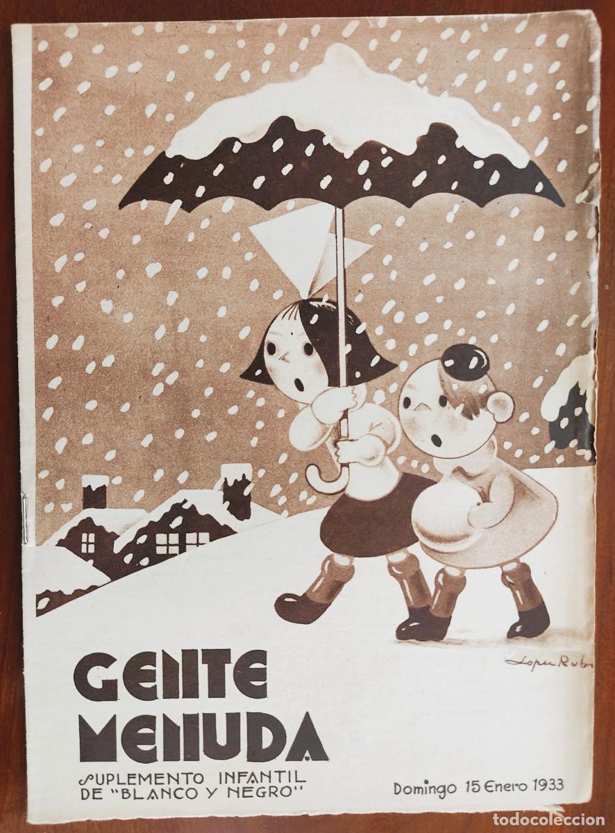 Fumetti: SUPLEMENTO GENTE MENUDA 15 ENERO 1933 - JUEGO MESA EL CASTILLO ENCANTADO, RECORTABLE CASITA CAMPO