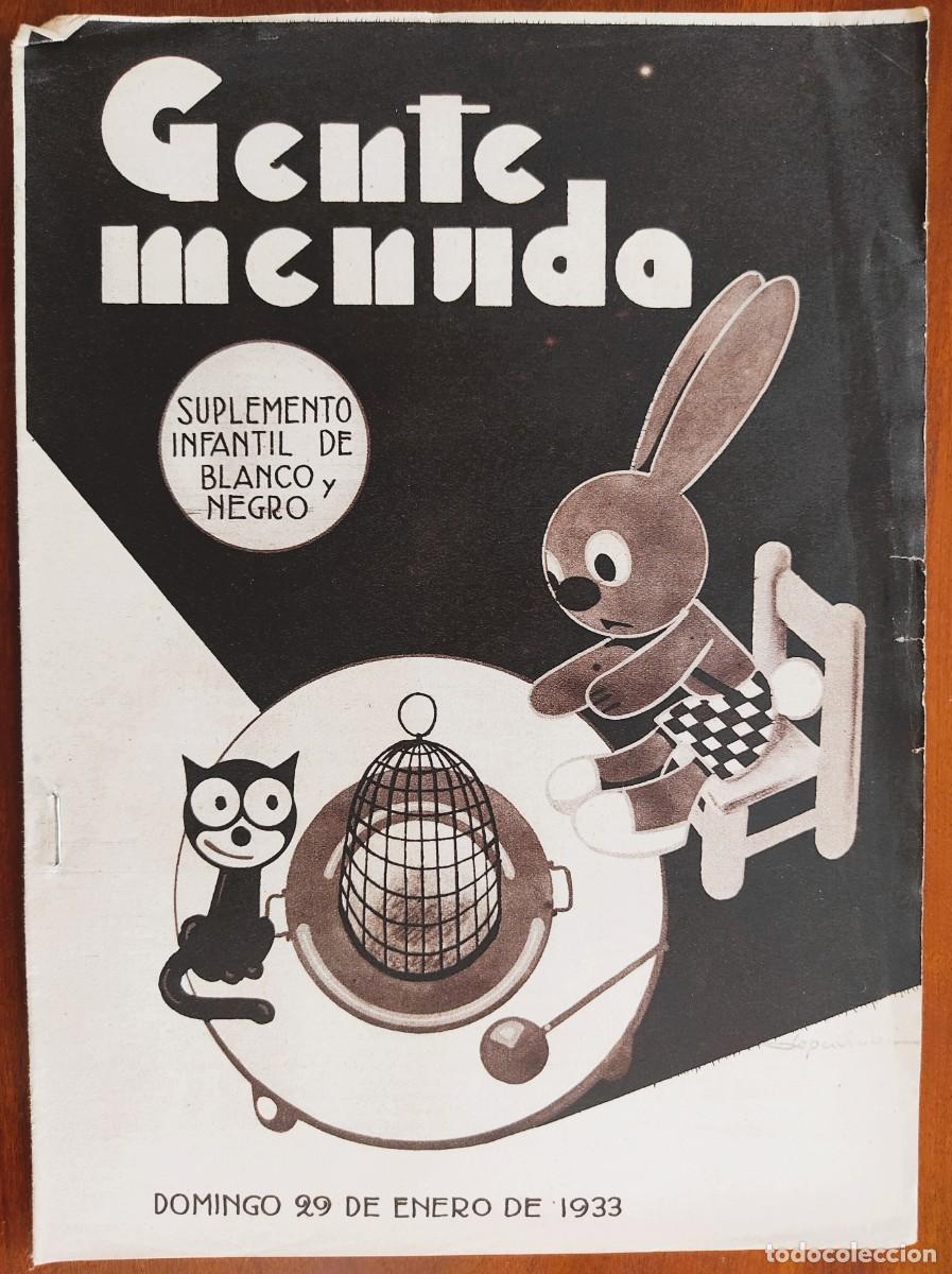 Fumetti: SUPLEMENTO GENTE MENUDA 29 ENERO 1933 - JUEGOS PARA ENTRETENER A LOS ENFERMOS