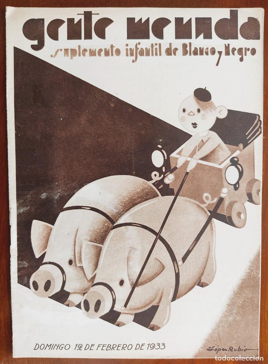 Fumetti: SUPLEMENTO GENTE MENUDA 12 FEBRERO 1933 - P&Aacute;GINA DEL MAGO PIRULO