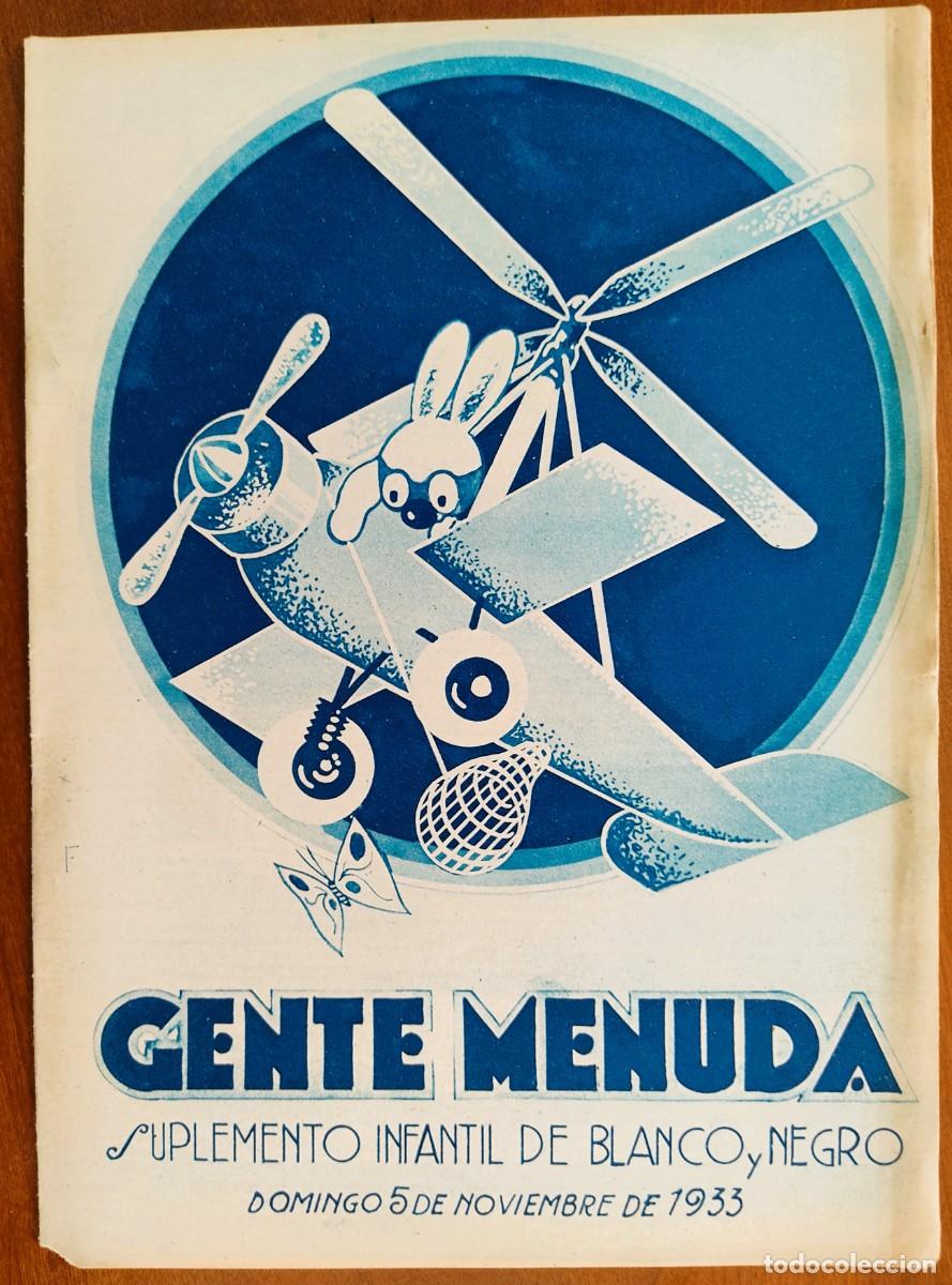 Comics: SUPLEMENTO GENTE MENUDA 5 NOVIEMBRE 1933 - VIAJE POR ESPA&Ntilde;A LE&Oacute;N, MO&Ntilde;ITOS COMEDIA EN UN ACTO