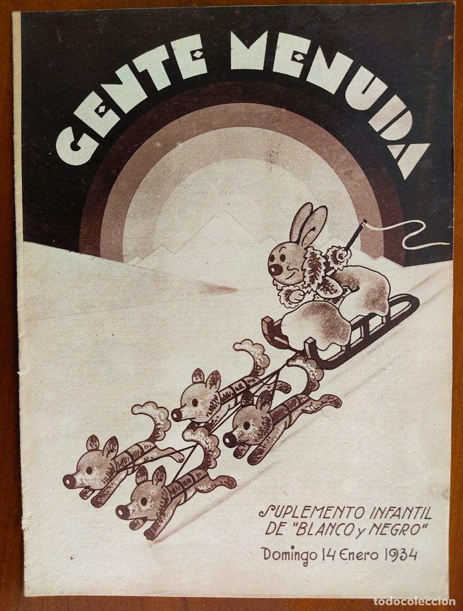 Comics: SUPLEMENTO GENTE MENUDA 14 ENERO 1934 - JUEGO GATOS Y RUISE&Ntilde;ORES