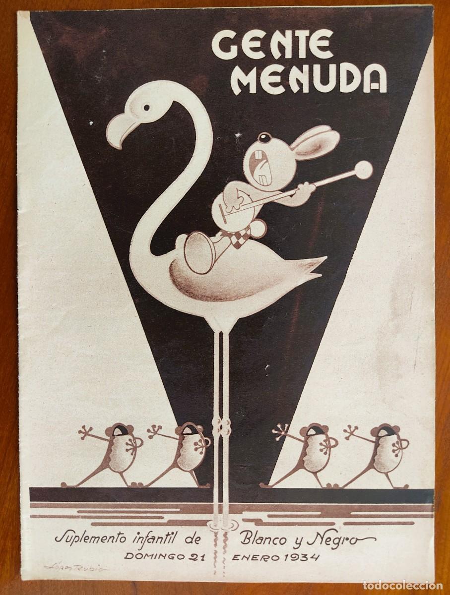 Comics: SUPLEMENTO GENTE MENUDA 21 ENERO 1934 - JUEGO EL FRENTE DE COMBATE, P&Aacute;GINA MAGO PIRULO