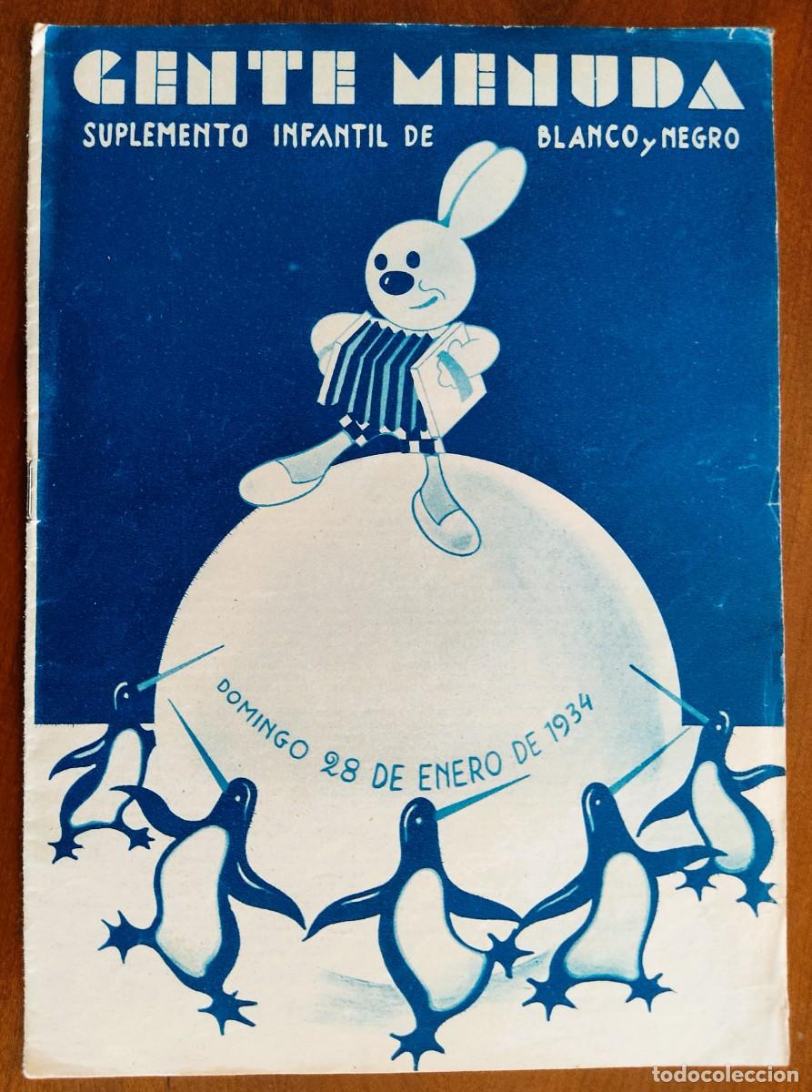 Comics: SUPLEMENTO GENTE MENUDA 28 ENERO 1934 - LOS MESES DE GENTE MENUDA ENERO, P&Aacute;GINA MAGO PIRULO