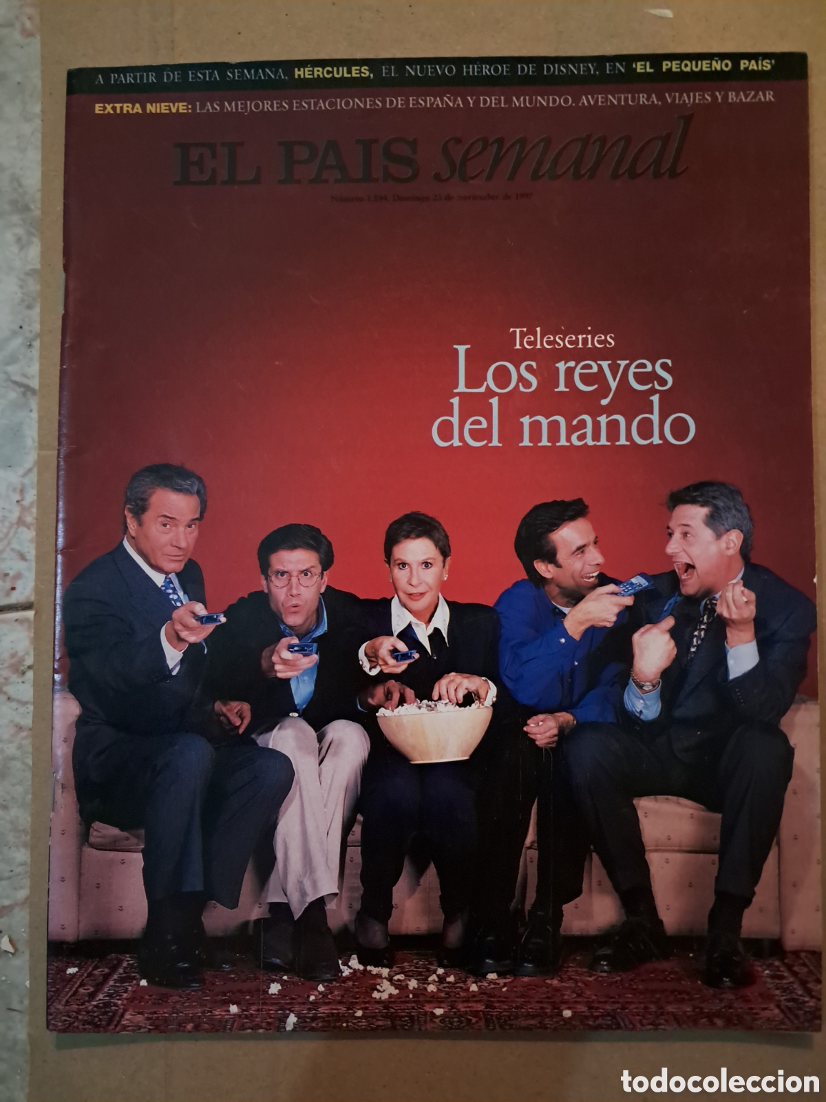 Comics: EL Pais Semanal. Teleseries los reyes del mando. N&deg; 1104, 23 de Noviembre 1997