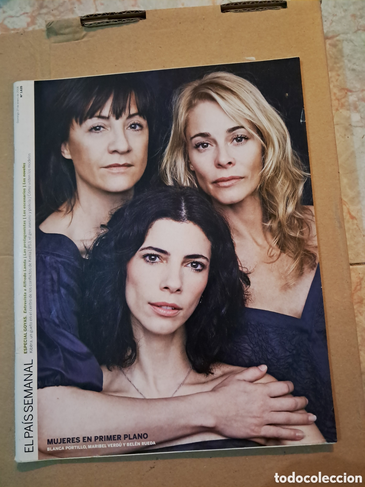Fumetti: EL Pais Semanal. Blanca Portillo, Maribel Verd&uacute; y Bel&eacute;n Rueda. N&deg; 1635, 27 de Enero 2008