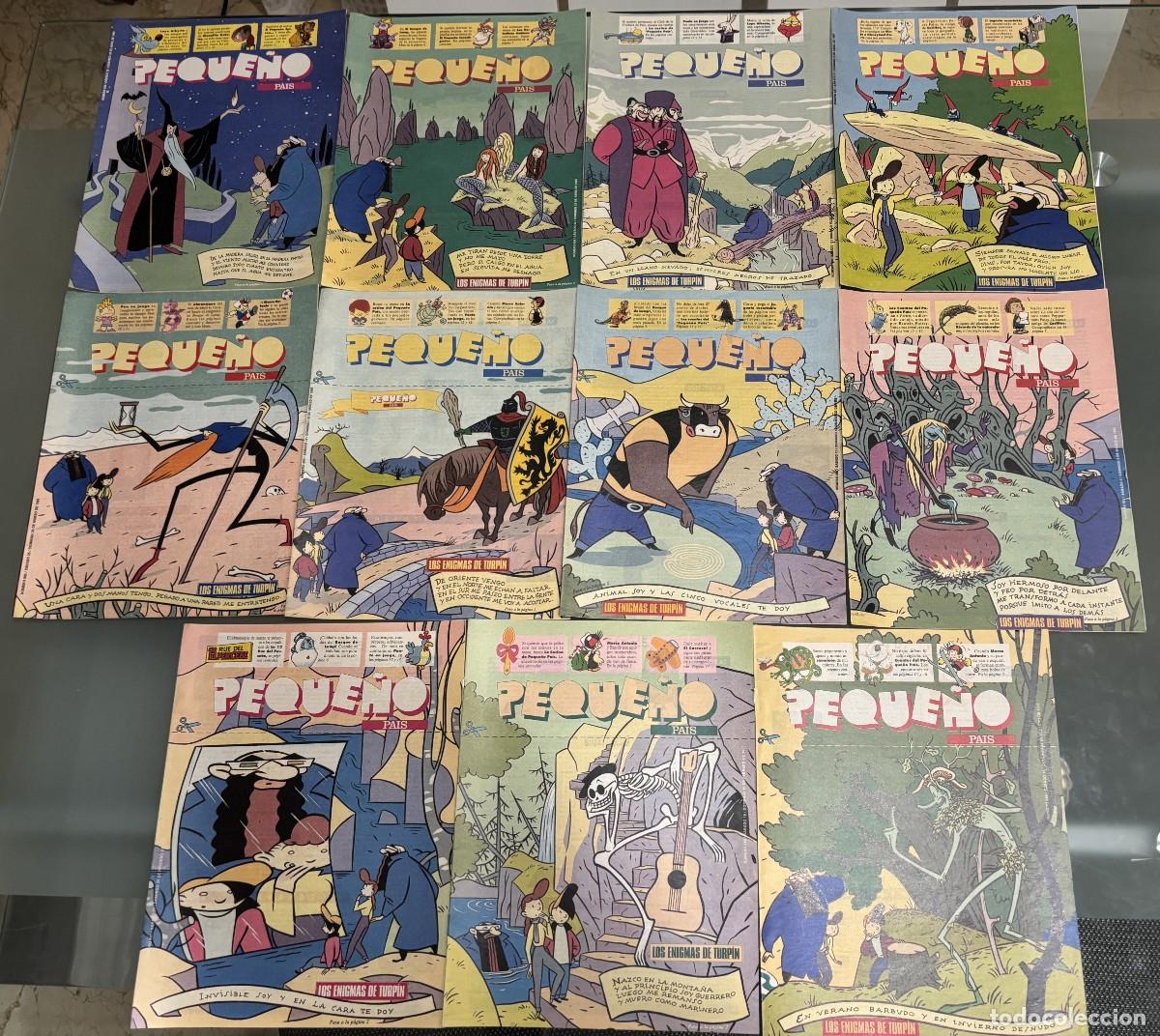 Fumetti: Pack Lote 11 N&uacute;meros PEQUE&Ntilde;O PAIS serie LOS ENIGMAS DE TURPIN a&ntilde;o 1995