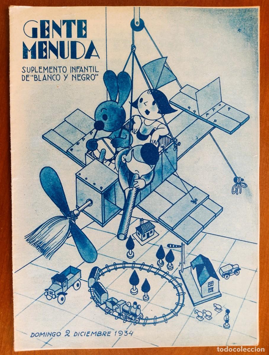 C&oacute;mics: SUPLEMENTO GENTE MENUDA 2 DICIEMBRE 1934 - MU&Ntilde;ECAS RECORTABLES GENTE MENUDA N&ordm; 1 CHICHIN