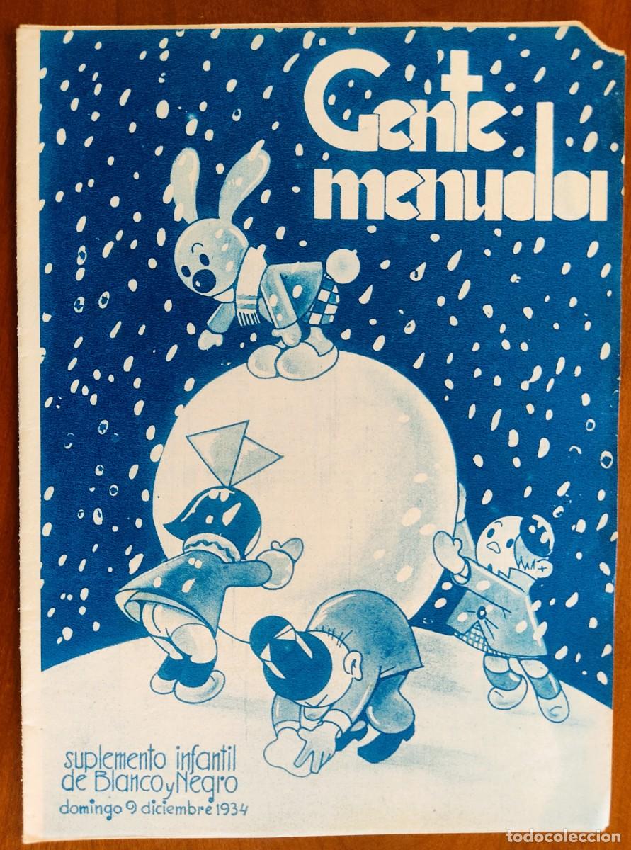 C&oacute;mics: SUPLEMENTO GENTE MENUDA 9 DICIEMBRE 1934 - REGALOS DE PASCUAL, LOS MESES DE GENTE MENUDA DICIEMBRE