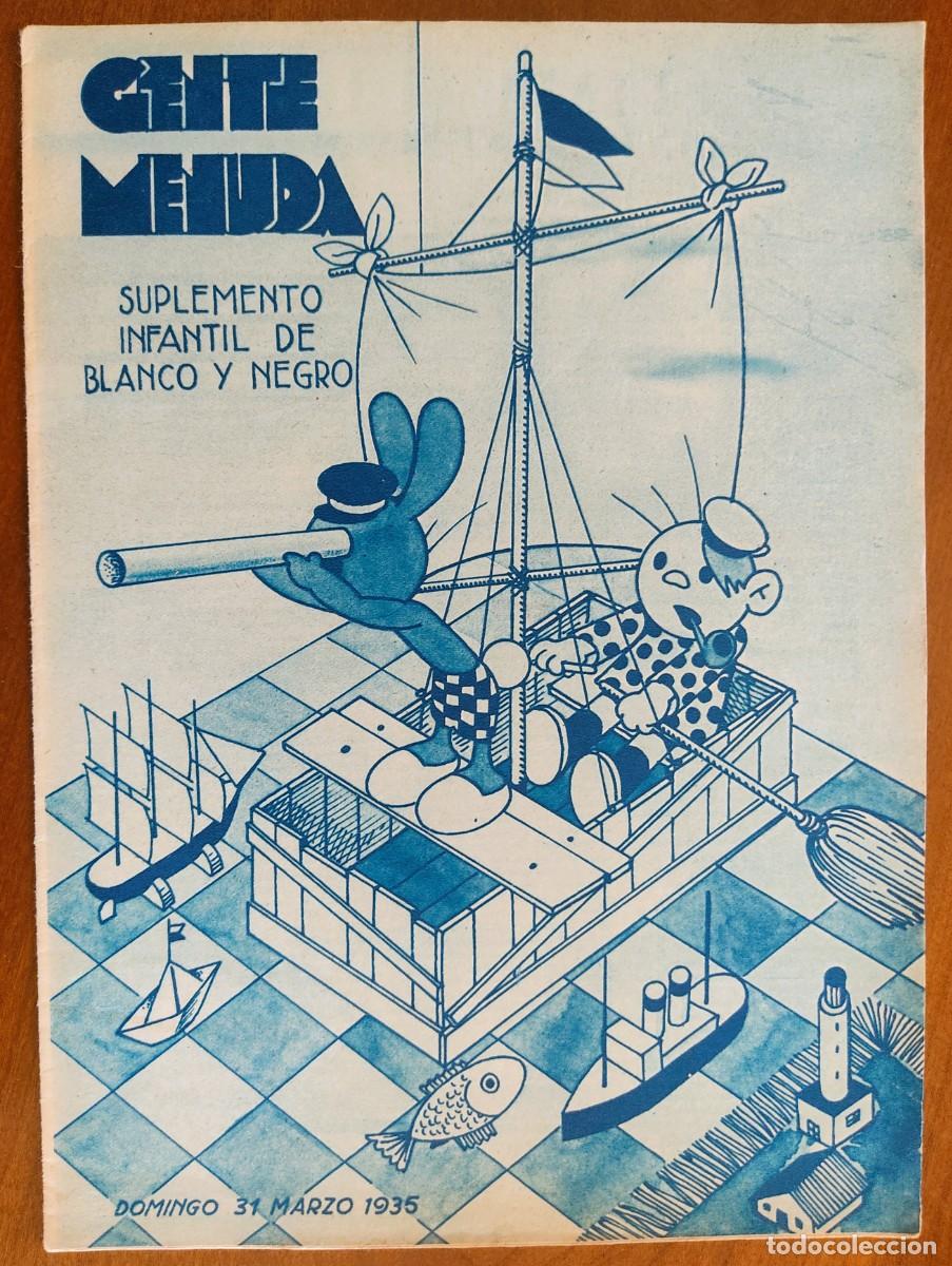C&oacute;mics: SUPLEMENTO GENTE MENUDA 31 MARZO 1935 - P&Aacute;GINAS DE LA MADRINA MU&Ntilde;ECOS DE RAFIA